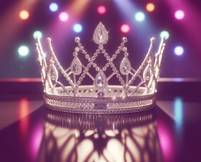 Image of a crown surrounded by colorful lights by Copilot